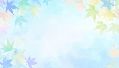 Autumn leaf decoration tranquil setting digital background soft colors aesthetic viewpoint nature concept for seasonal appeal