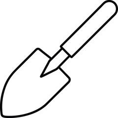 trowel isolated on white background