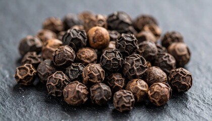 Obraz premium Harvesting black peppercorns in a spice farm culinary delights natural environment close-up view flavorful essence