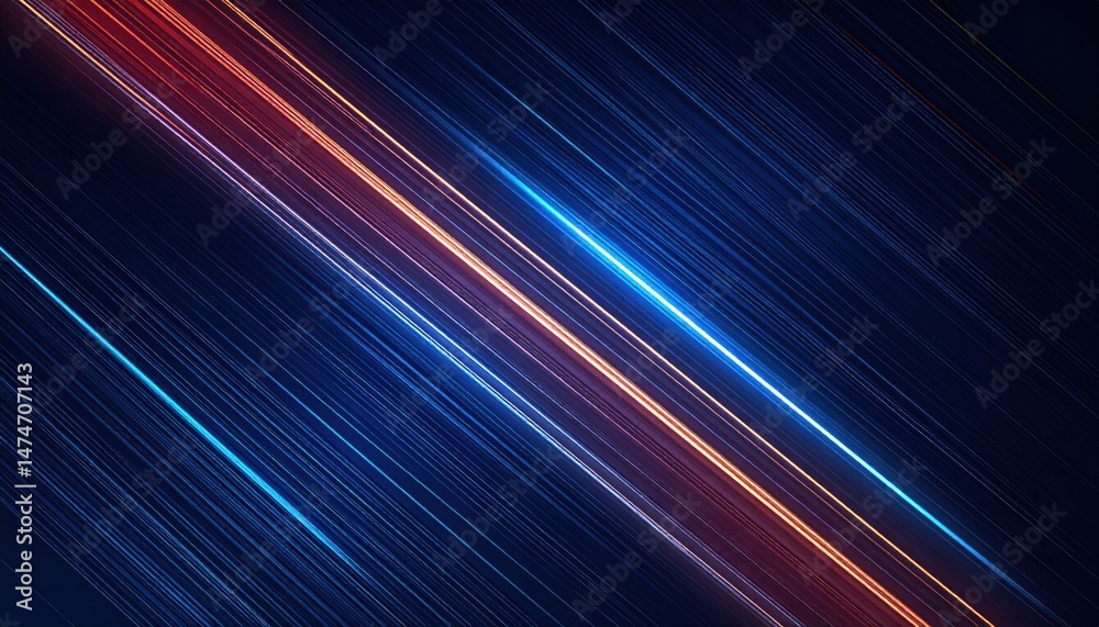 Poster dynamic light trails creating an abstract background digital space graphic design vibrant colors hig