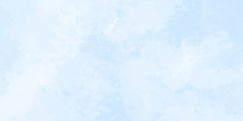 Soft sky-blue paint aquarelle hand-painted watercolor background design. beautiful bright blue paper texture. grunge effect light sky-blue shades watercolor background. watercolor scraped background.