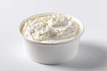 Creamy white dairy spread in a bowl.