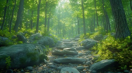 Fototapeta premium stream in the forest