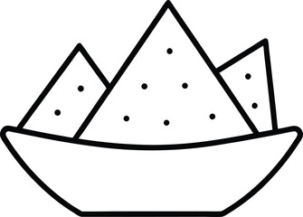 illustration of a nachos