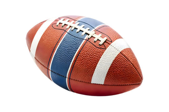 The american football ball isolated