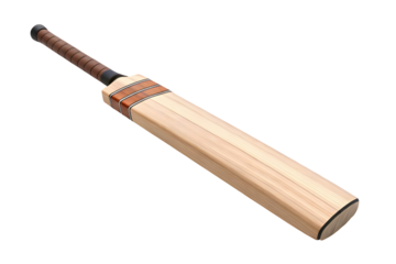 Wooden bat isolated on white background 