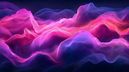 Obraz premium Abstract vibrant flowing shapes in a deep color palette.