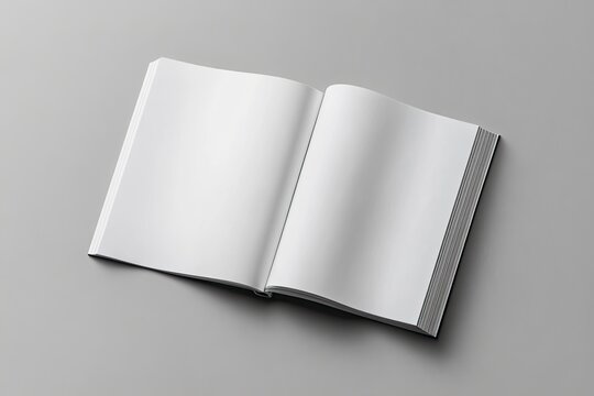Open book, blank pages