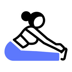 This Seat (pose) icon is suitable for Yoga, Mindfulness, Healthy Lifestyle, etc