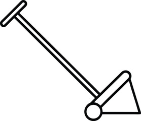 plow on white background