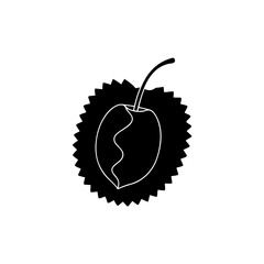 creative details Outline silhouette Cherry icon Vector Illustration 