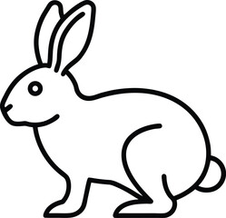 vector illustration of a rabbit