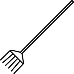 illustration of a rake