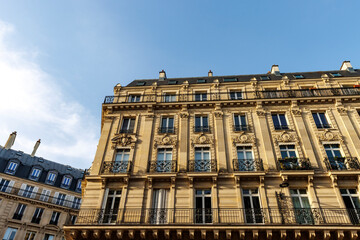Ornate apartment buildings in the 1st arrondissement in the center of Paris, France, Europe