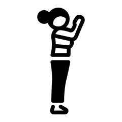 This Prayer (pose) icon is suitable for Yoga, Mindfulness, Healthy Lifestyle, etc