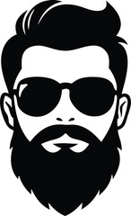 haircut salon icon, sunglass