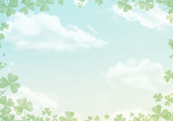 緑と空のフレーム