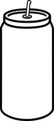 illustration of a soda can