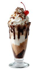 Ice Cream Frappe on Transparent Background

