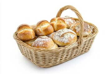 Assortment of baked goods in a basket