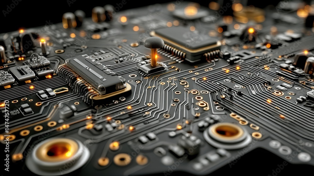 Poster vector design circuit board illustration abstract modern futuristic engineering science technology background hi tech digital connect communication high technology concept,stock photo