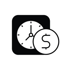 Time Is Money Vector icon