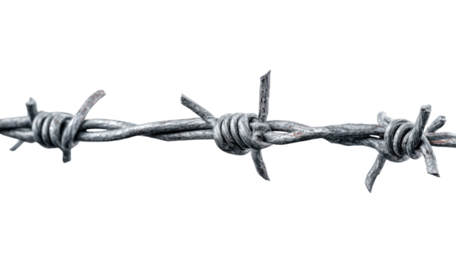 Parallel Barbed Wire Lines Transparent Background

