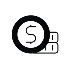 Coins Vector icon