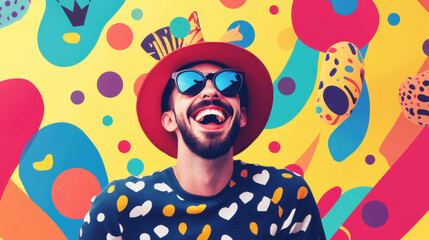 April Fools Day social media post design