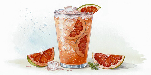 Fizzy Grapefruit Mocktail: A Non-Alcoholic Citrus Refreshment