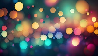 Obraz premium abstract bokeh light background with colorful circles