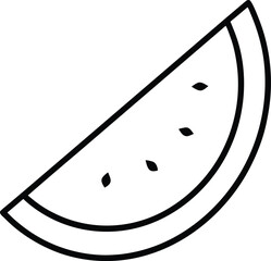 watermelon wedge vector illustrate