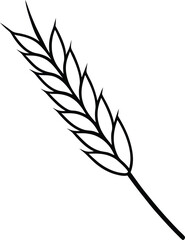 wheat stalk vector illustration