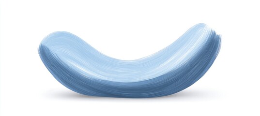 Light blue, smooth, flowing, abstract, paint-like form