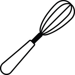 whisk isolated on white background