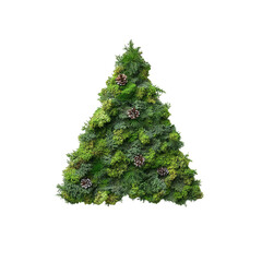 Moss Christmas Tree with Pine Cones - Eco-Friendly Festive Decoration