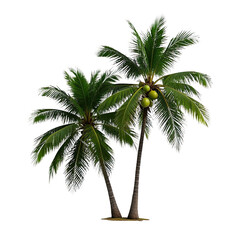 Obraz premium Coconut Trees, Generative AI