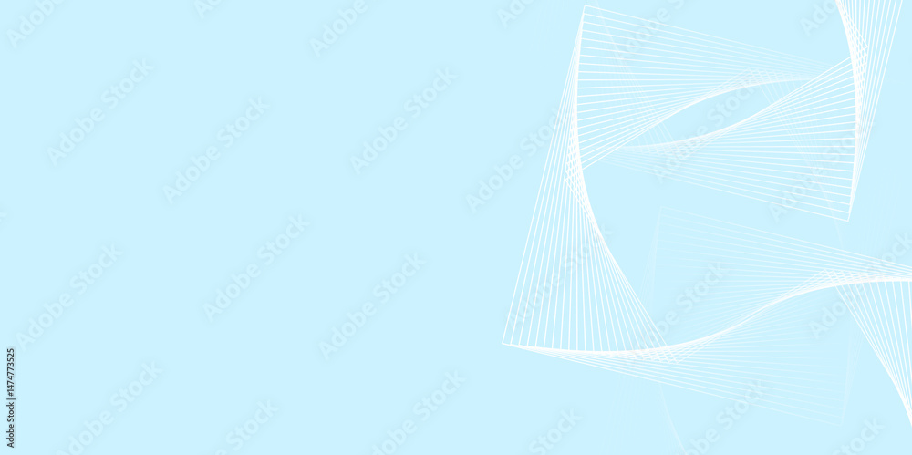 Wall mural luxury wavy line abstract background with colorful element. futuristic technology concept. glowing r