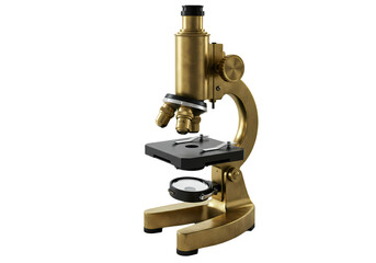 Gold Brass Microscope: Vintage Style