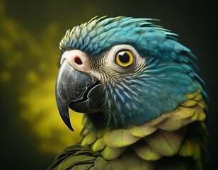 Fototapeta premium blue fronted amazon parrot portrait
