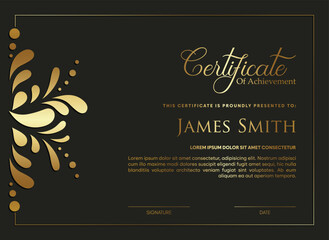 Elegant Certificate of Achievement Template
