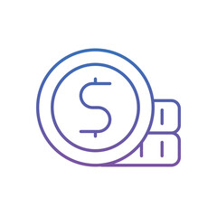Coins Vector icon