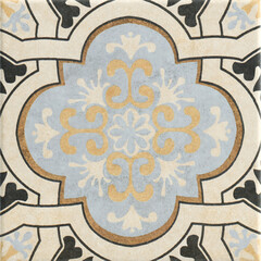 French Indochina style cement tiles 4 texture seamless 4k png high detail