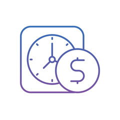 Time Is Money Vector icon