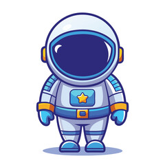 Fototapeta premium Astronaut character on white background