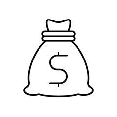 Money Bag Vector icon