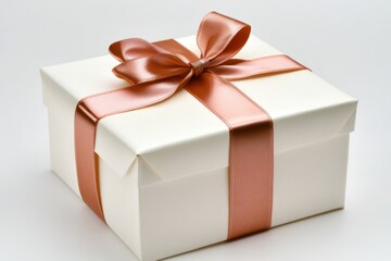 Obraz premium Elegant gift box with a beautiful ribbon