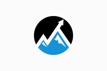 Mountain Finance Vector Logo Premium 