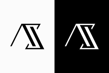 Letter AS Vector Logo Premium 