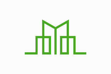 Real Estate Building Vector Logo Premium 